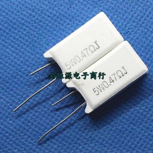 10PCS 20PCS 5WR47J 0.47 0.47R 5W0.47RJ