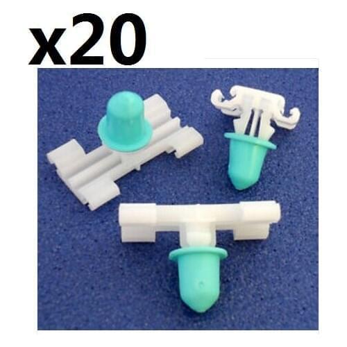 20x For BMW E46 Exterior Side Moulding / Door Bumpstrip Retaining Fastener Clip