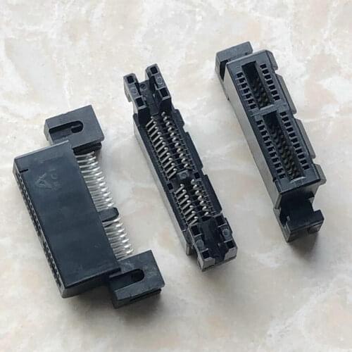 2PCS) PCI-E 1x 36pin two row pin socket connector with ear socket