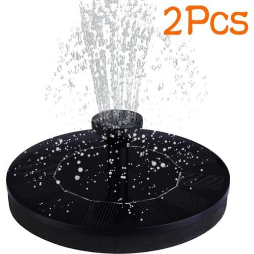 Solar Power Pumps Bird Bath-Fountain Water Floating Pond Fountain Water Pumps Garden Patio Decor garden decoration 2Pcs