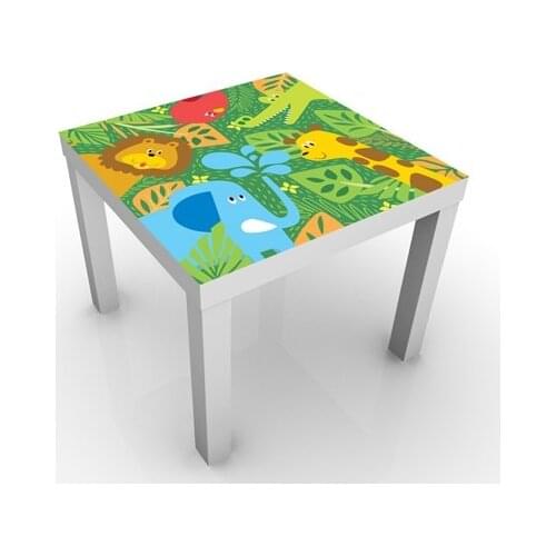 3D Art Table Sticker Cartoon Animals Table Cover Wallpaper mural Kid Wall Print Decal Kitchen Decor Wall Mural Photo Home Living