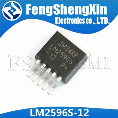 5pcs/lot LM2596S-12 LM2596S TO-263 12V Step-Down Voltage Regulator