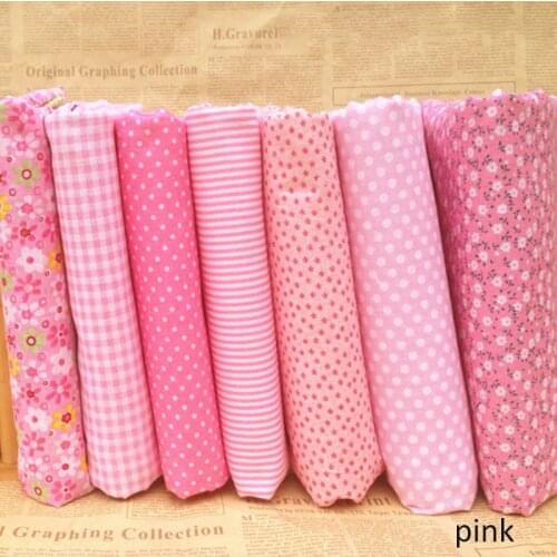 5 kinds of color matching patchwork suit 25x25cm pink series 100% cotton fabric mixed style, the cotton fabric is very soft