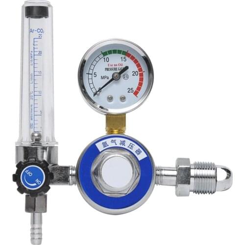 AR Reducer Pressure Gas Flowmeter 15mpa Argon CO2 Pressure Gas Flow Meter Regulator Welding Gauge