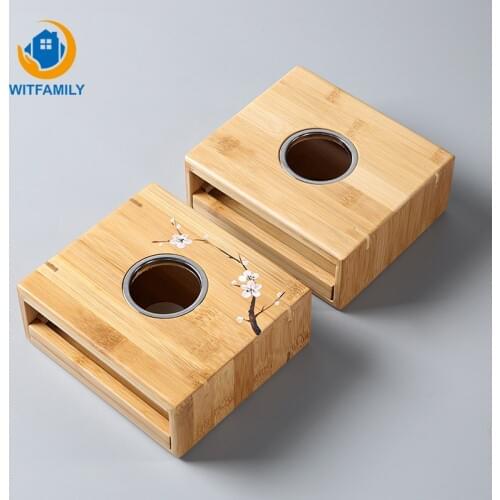Bamboo Tea Warmer Candle Heating Holder Japanese-style Thermostat Wine Temperature Base Teapot Heater Tea Pot Stove Insulation