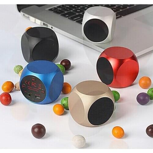 Bluetooth Speaker Aluminum Alloy Small Steel Gun Mini Portable Bathroom for Camping Subwoofer