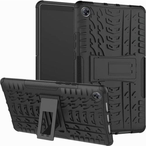 Tablet Case for Huawei Mediapad M5 10.8 CMR-AL09/CNR-W09/M5 Pro 10.8inch Rugged Plastic+TPU Hybrid Heavy Duty Armor Rubber Cover