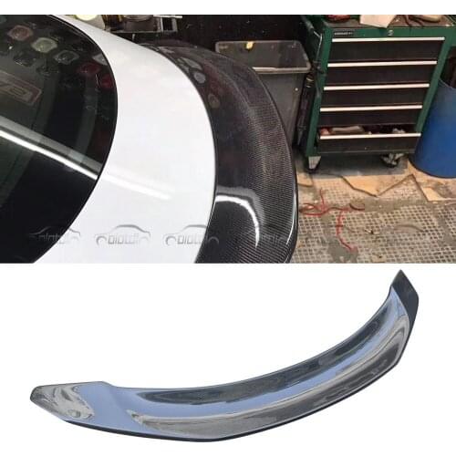 Black Carbon Fiber Rear Trunk Spoiler Wing For Tesla Model 3 2019 2020