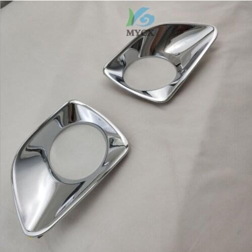For Nissan NAVARA NP300 fog lampshade High quality ABS plating modified exterior parts 2pcs