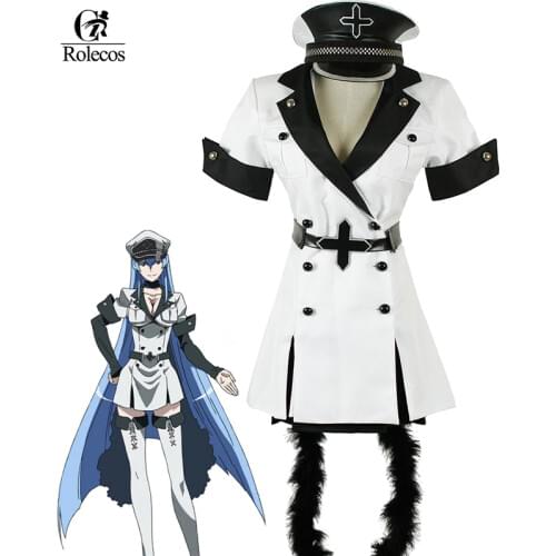 ROLECOS Japanese Anime Akame ga KILL Esdese Esdeath Cosplay Costume Esdese Akame ga KILL Cosplay Costume
