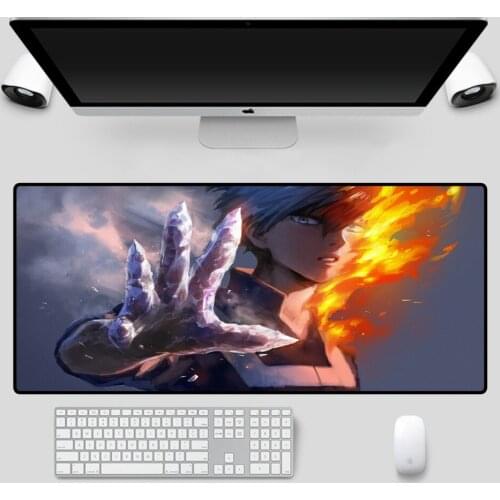 Mairuige Animated Mouse Pad Handsome Boy Mouse Pad Black Seam Game Accessories Gamer Computer Notebook Office Keyboard Mouse Pad