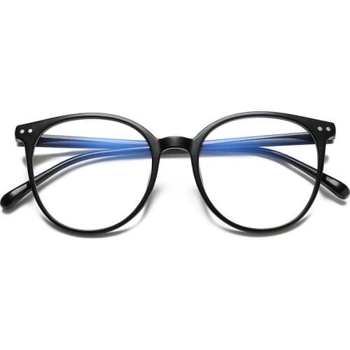 Fashion Anti Blue Light Glasses Frame Plastic Round Men Women Eyeglasses Vintage Computer Transparent Glasses Oculos De Grau