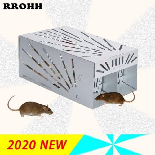New Miraculous Mousetrap For Garden Rodent Repeller Hunting Trap Rat Cage Trampa Para Ratones Double Entrance Continuous Capture