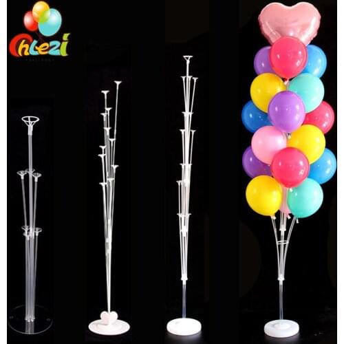 7/10/19 Tubes Balloon Stand Column Balloon Stick Baby Shower Wedding Birthday Party Decorations Adult Kids Balloons Accessories