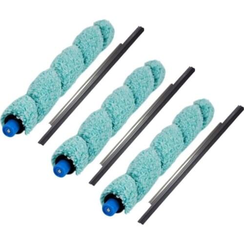 Floor Washing Robotic Cleaner Main Brush and Scraper Replacement for Ilife W400 Floor Washing Robot Parts Accessories