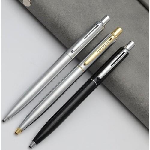 Baoer 037 Ballpoint Pen Metal Black Silver Gold Ball Pen Luxury Business Gifts Student School Supplies Roller Pen 10 Customiza