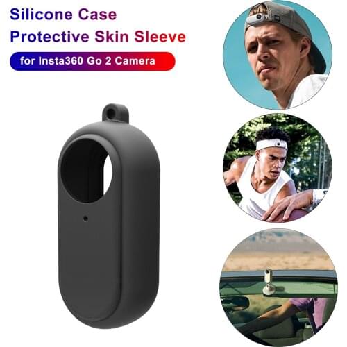 Silicone Case Protective Skin Sleeve For Insta360 Go 2 Sports Camera Thumb Protective Cover Dropshipping Wholesale