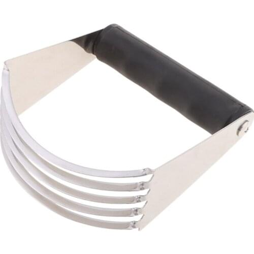 Dough Blender Flour Cutter Professional Manual Pastry Mixer Heavy Duty Stainless Steel Blades Home Baking Tool
