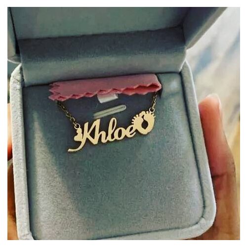 V Attract Custom Name Necklace Personalized Jewelry Bridesmaid Gift Rose Gold Chain Nameplate Choker Best Friends Collier Femme