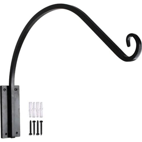 Plant Hanger Bracket Heavy Duty Plant Hooks (16 Inch) Durable and Stable Outdoor Plant Hanger, Hanging Plant Bracket