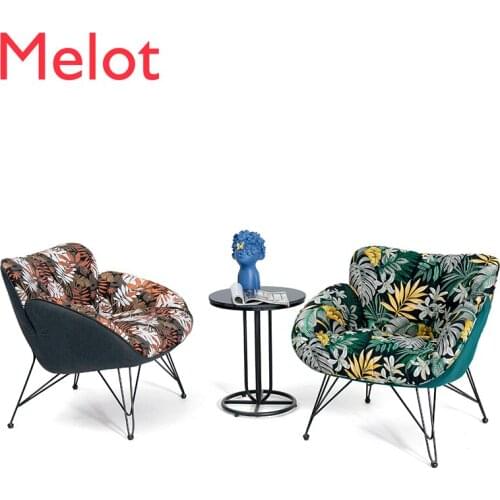 High-End Garden Single Leisure Couch Simple Modern Balance Small Single Cloth Chair Decorations For Home Comfortable And Soft
