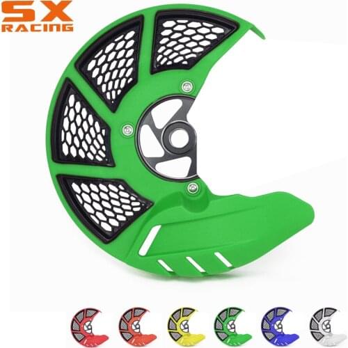 Motorcycle Front Brake Disc Rotor Guard Cover Protector For KAWASAKI KX125 KX250 06-08 KX250F KX450F 2006-2017 KLX450R 2008-2015
