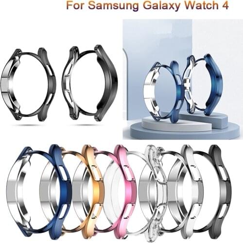Plating Protective Case For Samsung Galaxy Watch 4 Classic 42mm 46mm Protector Frame Cover TPU Shell For Galaxy Watch4 Case New