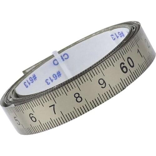 1-6M Stainless Steel Tape Measures Scale Ruler Portable Metric Self-adhesive Mechanical Rulers Measuring Ruler Gauging Tools