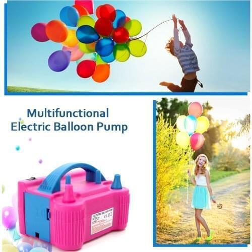 220 V-240V Inflatable Tool Electric High Powers Two Nozzle Air Blower Balloon Inflator Pump Portable Inflatable Tool