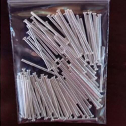 28pcs D1mm*19mm*1.8mm module power pin flat head cap straight needle tin-plating