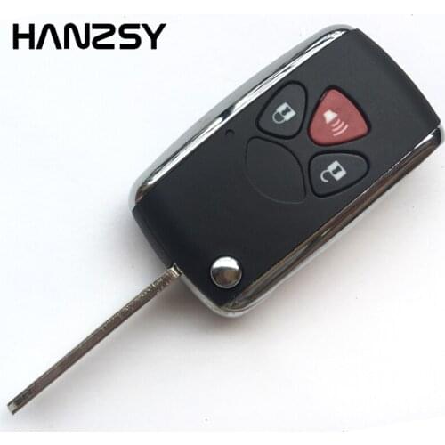3 button Flip Car key case For Toyota YARIS Matrix Avalon Camry Corolla Replacement Remote Folding Key shell blank Fob & blade