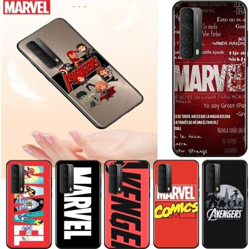 Marvel Avengers Logo Superhero For Huawei Y9S Y9A Y9 Y8P Y8S Y7P Y7A Y7 Y6S Y6 Y5P Y5 PRO Lite Prime 2020 2019 2018 Phone Case