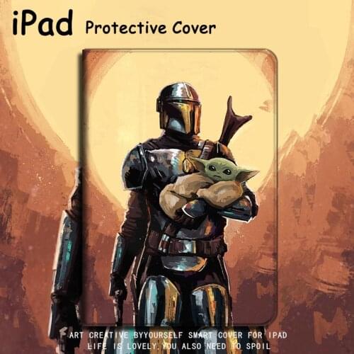 Star Wars Mandalorian Cover for IPad 10.2 2019 for IPad Mini 1 2 3 Case for 9.7 2017 2018 IPad Air 1 2 9.7 Tablet Soft Funda