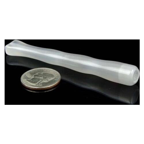 3 1/2" Natural White Agate Cigarette Holder 1 pcs