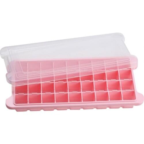 Ice Cube Tray Silicone Mold Removable Lid Mold Silicone Safe Easy Use Honeycomb Shape Ice Cube Mold Kitchen Tools