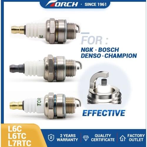 Hot Sale China Original Torch Spark Plug L6C L6TC L7RTC Candle Small Engine Replace for NgK DENSO for CHAMPION 4PCS