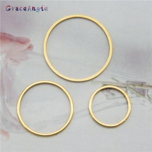 12pcs/lot Mix Round Charms For Earrings Necklace Jewelry Making Circle Pendant Connector Wholesale Handmade Keychain Accessories