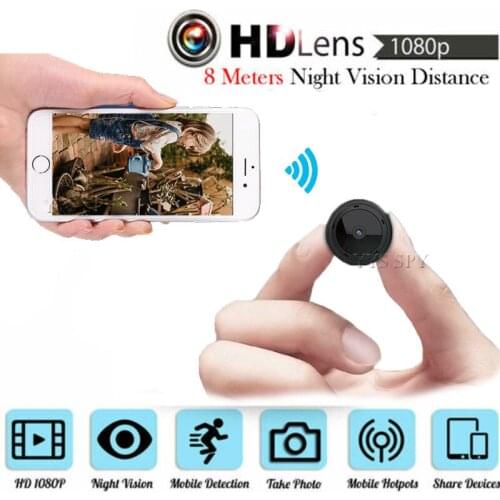 1080P Magnetic Wifi Mini Camera Real Time HD Video 8pcs Night Vision Motion Sensor Phone Remote CCTV IP Micro Cam Camaras Espias
