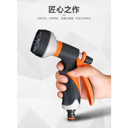 Garden Hose Nozzle Water Hose Nozzle Heavy Duty High Pressure Garden Sprayer for Car Wash, Cleaning and Showering Dog & Pets