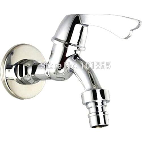 L16777 Wall Monuted Chrome Color Brass Material Bibcock