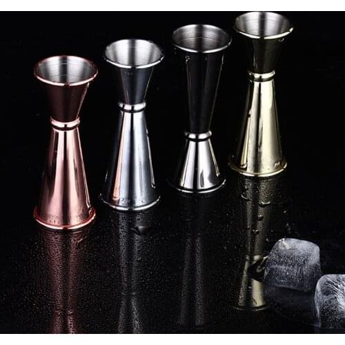2020 New Bar Stainless Steel Cocktail Scale Cup Kitchen Double Head Measuring Cups Bartending Measuring Cup For Bar Jigger