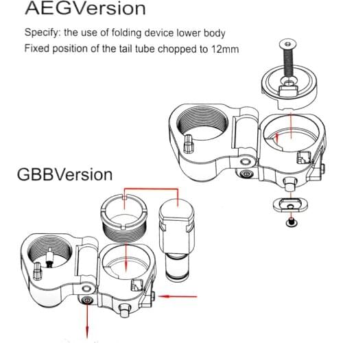 Hunting Accessory Tactical AR Folding Stock Adapter For M16/M4 SR25 Series GBB(AEG) for Airsoft