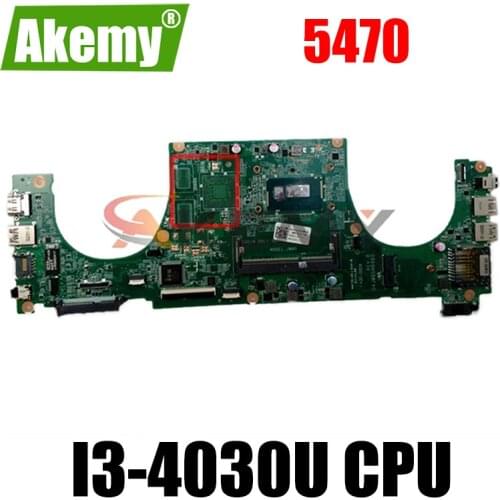 Original Laptop motherboard For DELL Vostro 5470 V5470 Core SR1EN I3-4030U Mainboard CN-0M9CVC 0M9CVC DAJW8CMB8E1
