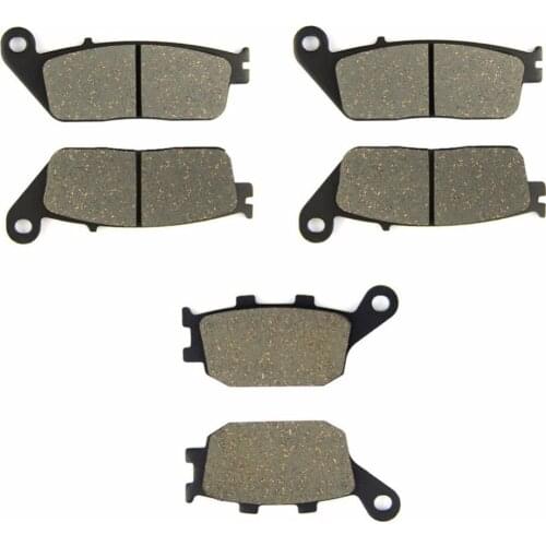 SOMMET Motorcycle Front + Rear Brake Pads Disks for Honda CBF1000 6/7/8/9/A (2 Piston Front Calipers/Non ABS) (06-11) CBF 1000