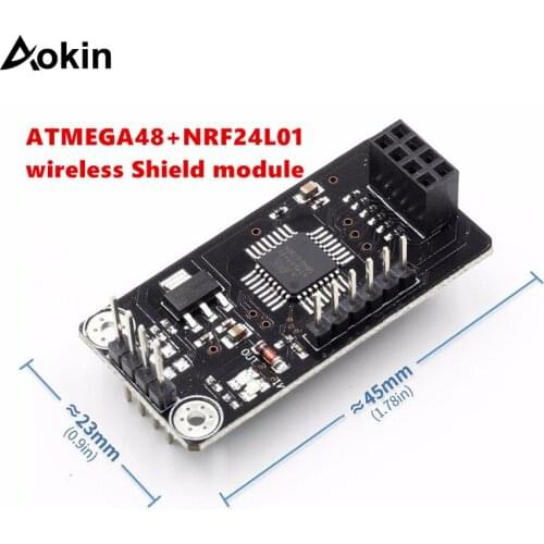 NRF24L01 Socket Adapter plate Board ATMEGA48 wireless Shield module SPI to IIC I2C TWI Interface