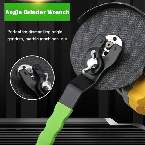 Adjustable U-Shaped Angle Grinder Key Pin Wrench Cutting Machine Spanner Durable Plastic Handle Household Hardware Repair Tools