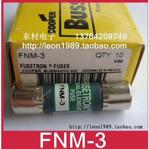 [SA]US Cooper Bussmann fuse FUSETRON fuse FNM-3 3A 250V--10PCS/LOT