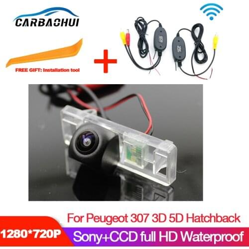 Starlight Night Vision Car camera For Peugeot 307 3D 5D Hatchback Car Rear View Back Up Reverse Parking Camera HD high quality