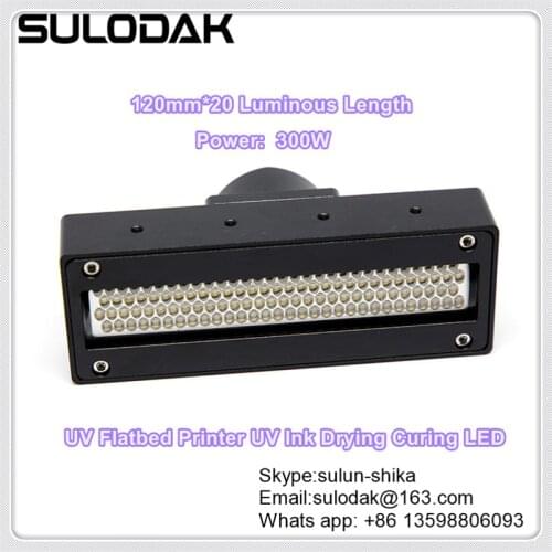 120*20mm UVLED Curing Drying Lamp For UV Flatbed Printer Ricoh G5 Epson XP600 DX5 Toshiba i3200 Printing Nozzle UV Ink Dryer