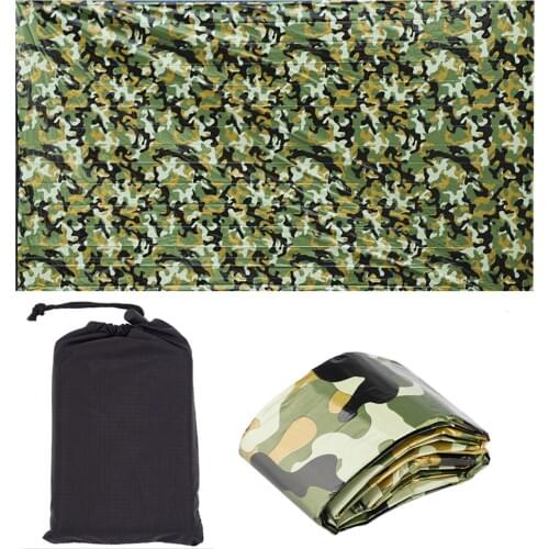 Waterproof Sleeping Bag Portable Non-Stick Camouflage Heat Preservation Unisex Sleeping Sack for Outdoor Camping Picnic Climbing